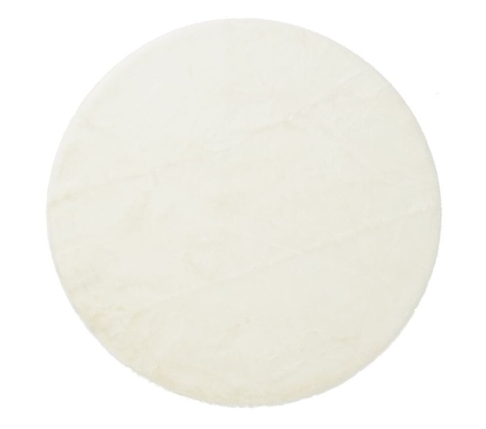Machine Washable Faux Fur Nursery Round Rug Pottery Barn Kids Australia